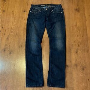 Guess Premium Denim Straight Leg Jeans